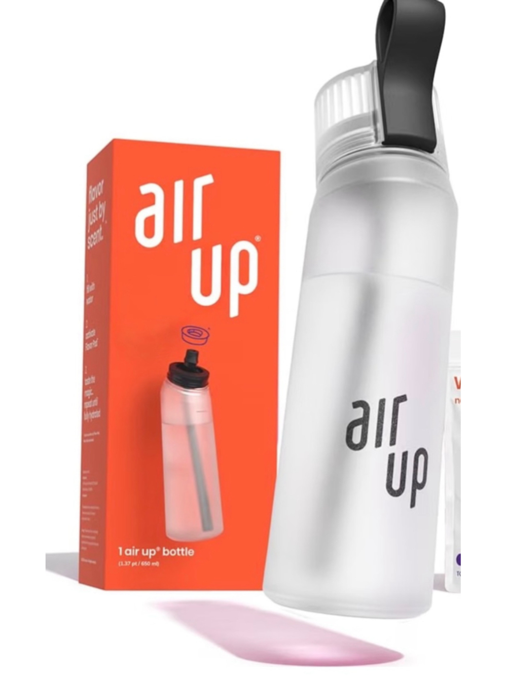 NEW air up water bottle(22oz) Pearl White + 2 Extra Straps
